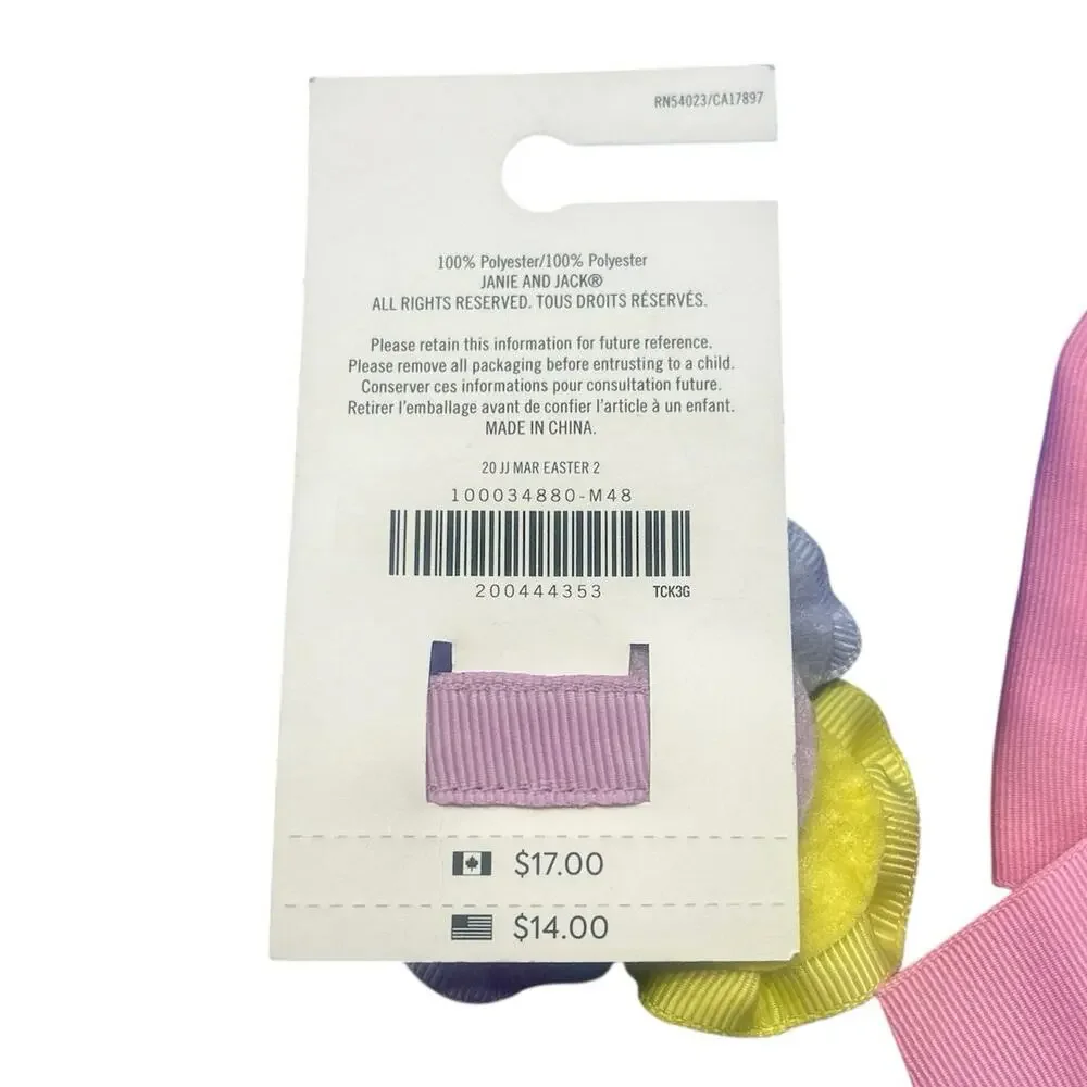 NWT Janie and Jack Clip in Flowers and Bow Hair Accessories